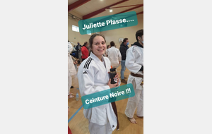 Juliette Plasse ceinture noire !!!